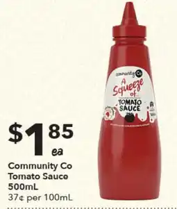 Ritchies Community Co Tomato Sauce offer