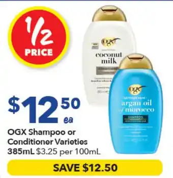 Ritchies OGX Shampoo or Conditioner Varieties offer