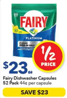 Ritchies Fairy Dishwasher Capsules offer
