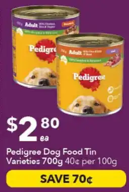 Ritchies Pedigree Dog Food Tin Varieties offer