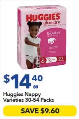 Ritchies Huggies Nappy Varieties offer