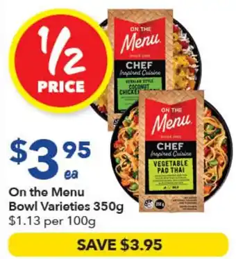 Ritchies On the Menu Bowl Varieties offer