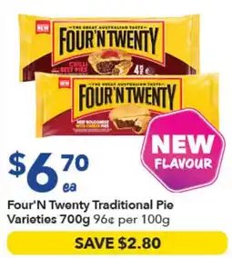Ritchies Four'N Twenty Traditional Pie Varieties offer