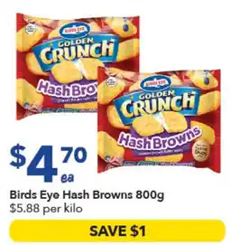 Ritchies Birds Eye Hash Browns offer