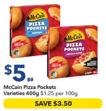 Ritchies McCain Pizza Pockets Varieties offer