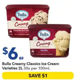 Ritchies Bulla Creamy Classics Ice Cream Varieties offer