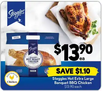 Drakes Steggles Hot Extra Large Banquet BBQ Chicken offer