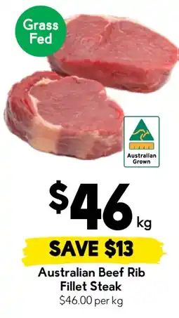 Drakes Australian Beef Rib Fillet Steak offer