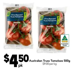 Drakes Australian Truss Tomatoes offer