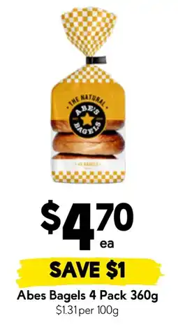 Drakes Abes Bagels 4 Pack offer