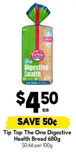 Drakes Tip Top The One Digestive Health Bread offer