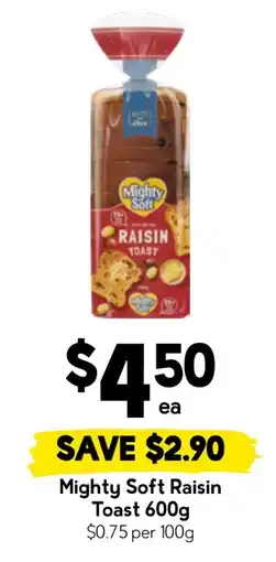 Drakes Mighty Soft Raisin Toast offer