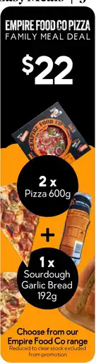 Drakes Empire Food Co Pizza Family Meal Deal offer