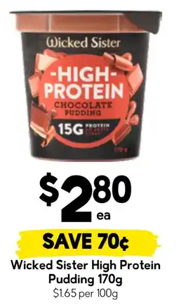 Drakes Wicked Sister High Protein Pudding offer