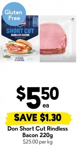 Drakes Don Short Cut Rindless Bacon offer