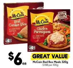 Drakes McCain Red Box Meals offer