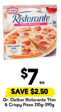 Drakes Dr. Oetker Ristorante Thin & Crispy Pizza offer