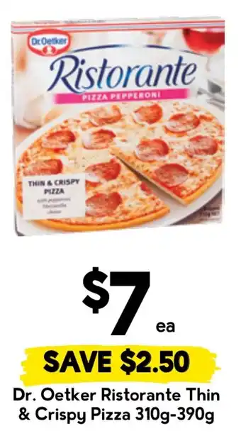 Drakes Dr. Oetker Ristorante Thin & Crispy Pizza offer
