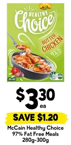 Drakes McCain Healthy Choice 97% Fat Free Meals offer
