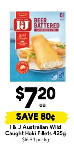 Drakes I & J Australian Wild Caught Hoki Fillets offer