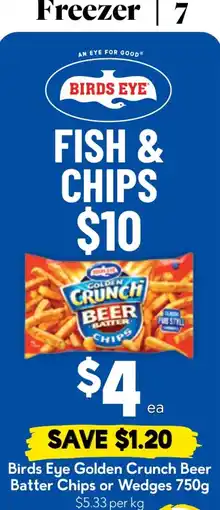 Drakes Birds Eye Golden Crunch Beer Batter Chips offer