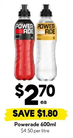 Drakes Powerade 600ml offer