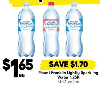 Drakes Mount Franklin Lightly Sparkling Water offer