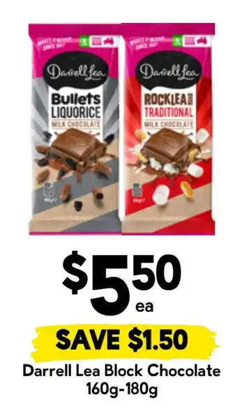Drakes Darrell Lea Block Chocolate offer