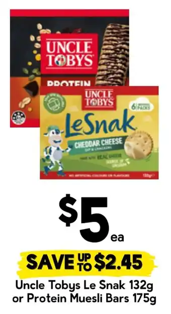 Drakes Uncle Tobys Le Snak offer
