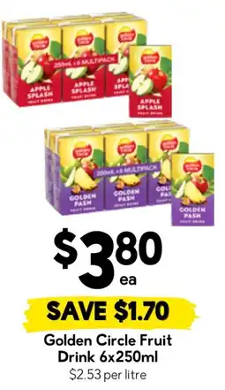 Drakes Golden Circle Fruit Drink offer