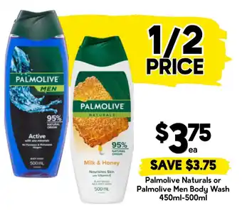 Drakes Palmolive Naturals or Palmolive Men Body Wash offer