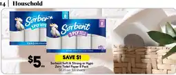 Drakes Sorbent Soft & Strong or Hypo Zero Toilet Paper offer