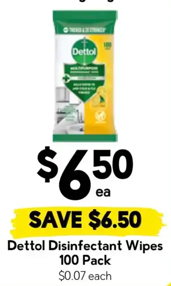 Drakes Dettol Disinfectant Wipes offer