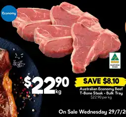 Drakes Australian Economy Beef T-Bone Steak offer