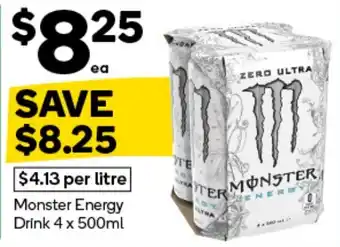 Woolworths Monster Energy Drink offer