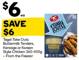 Woolworths Tegel Take Outs Buttermilk Chicken Tenders offer