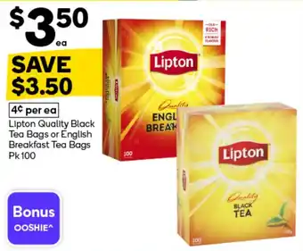Lipton Quality Black Tea Bags