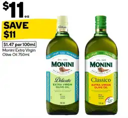 Woolworths Monini Extra Virgin Olive Oil offer