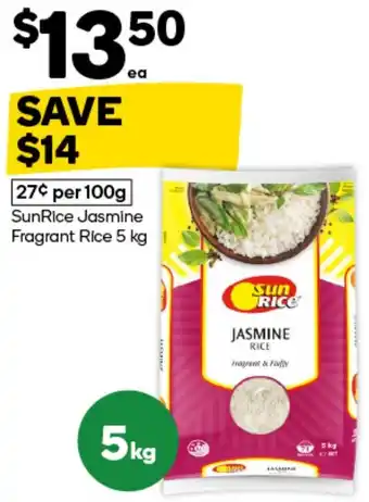 Woolworths SunRice Jasmine Fragrant Rice offer