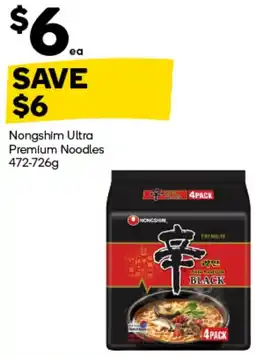 Woolworths Nongshim Ultra Premium Noodles offer