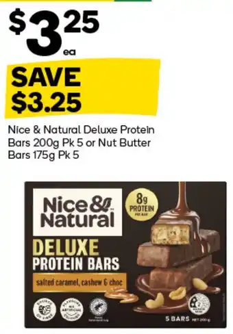 Woolworths Nice & Natural Deluxe Protein Bars offer