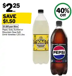 Woolworths Solo Original Lemon offer