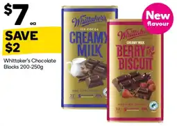 Woolworths Whittaker's Chocolate Blocks offer