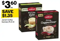 Woolworths Jarrah Coffee Sachets offer