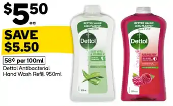 Woolworths Dettol Antibacterial Hand Wash Refill offer
