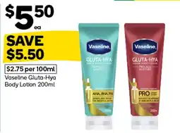 Woolworths Vaseline Gluta-Hya Body Lotion offer