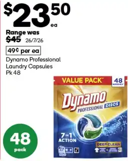 Woolworths Dynamo Professional Laundry Capsules offer
