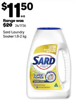 Woolworths Sard Laundry Soaker offer