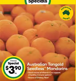 Woolworths Australian Tangold Seedless Mandarins offer