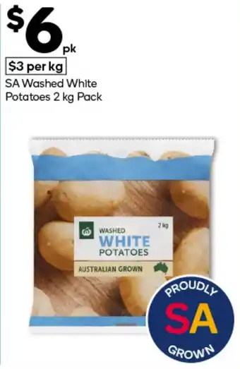 Woolworths Washed White Potatoes offer